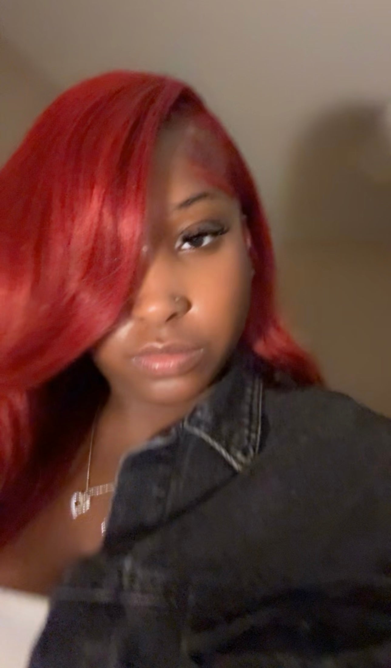 28 inch BURGUNDY/ RED Body Wave 13x4 Frontal Wig