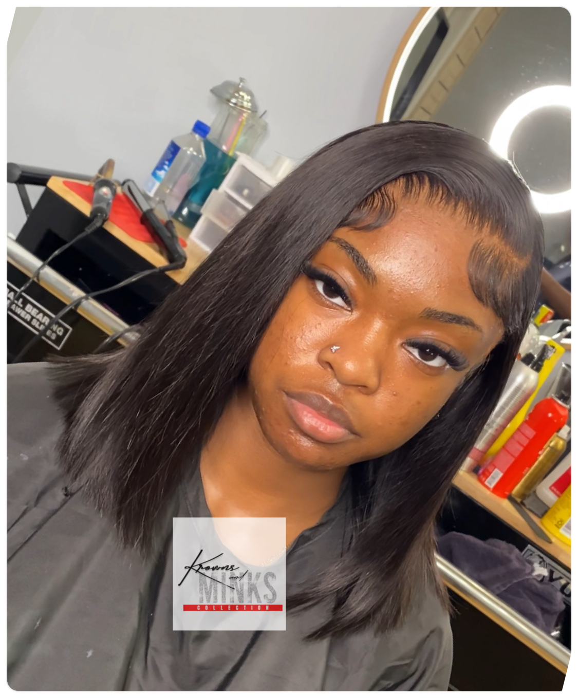 14 inch Straight 13x4 Bob Frontal Wig