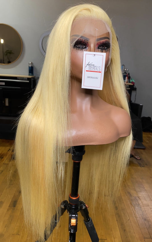 30 inch Body Wave 13x4 Frontal Wig BLONDE 613