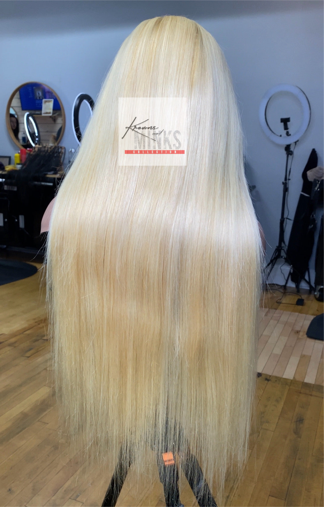 28 inch Straight 13x4 Frontal Wig BLONDE 613